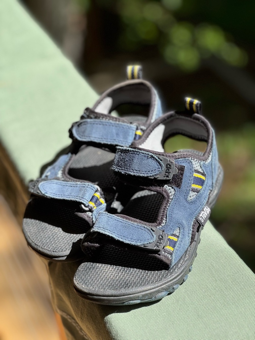 Teva Kids Blue and Yellow Adjustable Outdoor Sandals